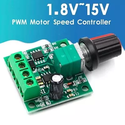 DC Motor 1.8V 3V 5V 6V 12V PWM Speed Controller Potentiometer Knob Switch Kit • $3.79