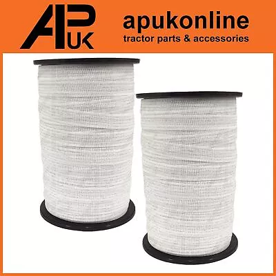 2x 200m Roll X 20mm Stainless Steel Electric Fence Poly Tape Livestock Paddock • £32.99