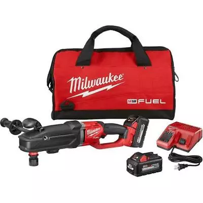 Milwaukee M18 Fuel Super Hawg 18V Cordless Right Angle Drill With Quik-Lok Kit - • $685