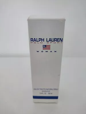 Ralph Lauren Polo Sport Eau De Toilette Women's Natural Spray 100ml *Rare* Used • £29.99