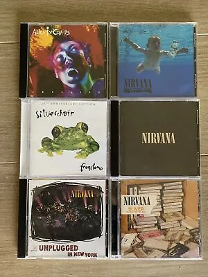 Cd Bundle- Alice In Chains Facelift Nevermind Nirvana Bleach Frog Stomp… • $75