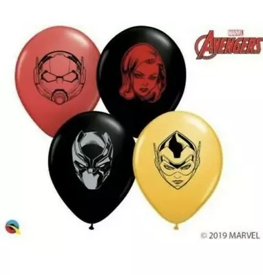 Qualatex Marvel Superhero Characters Faces Assorted 5” Latex Balloons (100 Pcs.) • $9.99