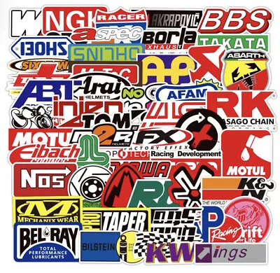 50 X Racing Bike Motorbike Moto GP Decal Helmet BMX Bike Stickers • $7.39