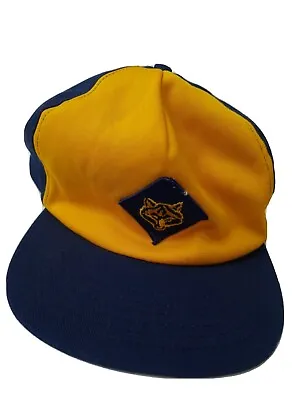 Vintage Wolf Scouts Blue Logo Old Strapback Hat Adjustable Sizing Scout Master L • $14.30