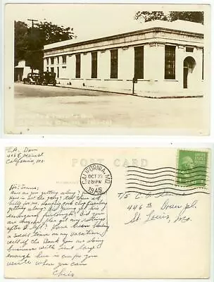 1940s California Missouri Farmers & Traders Bank Real Photo • $10