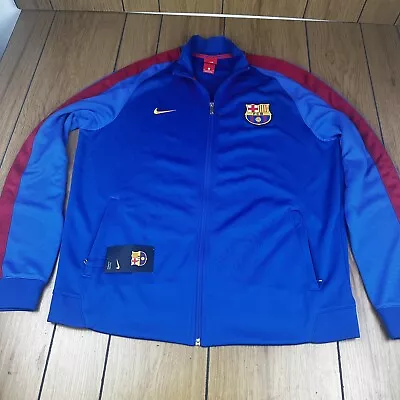 Nike 2016/17 Barcelona N98 Track Jacket 777269-421 Blue Color Size Mens Xl • $39.99