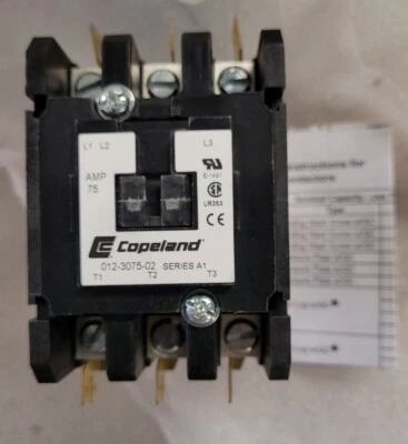 $105 • Buy Copeland 912-3075-02 - Contactor Kit 230V (912-3075-02)