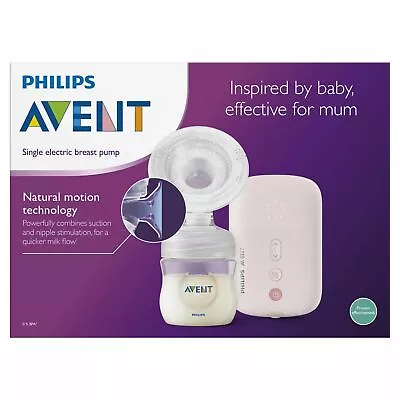 BRAND NEW PHILIPS Avent Natural Comfort Single Electric Breast Pump SCF395/11 • $188