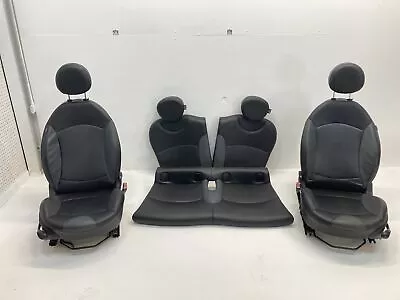 Mini Cooper Seats Set Carbon Black Leatherette Heated K8E1 07-13 R55 R56 347 • $529.89