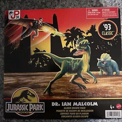 Jurassic Park Dr. Ian Malcolm Glider Escape Pack 93 Classic 30th Anniversary SE • $9