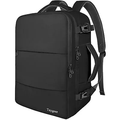 Travel Backpack For Women Carry On Backpack With USB Charging Port- BLACK • $31.99