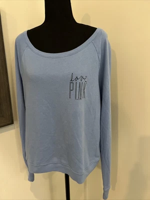 $14.75 • Buy Pink By Victoria’s Secret Blue Sweatshirt Size M