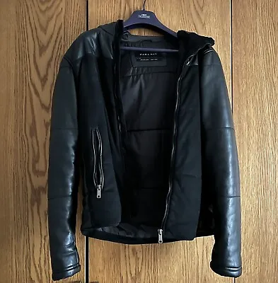 Zara Mens Jacket Used With Hoodie • £15