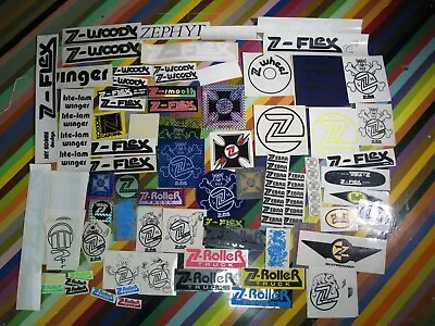 Vtg 1970s 1980s Z Flex Skateboards Sticker - Zebra Logos Woody + • $17