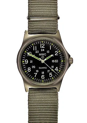 Official MWC G10 LM 12/24 Hour NATO Dial Stainless Steel Military Watch • £95.50