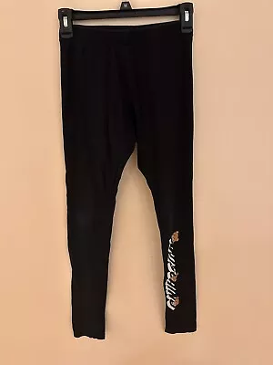 MOSCHINO Teen Girl Stretch Black Leggings Size 14 (runs Small) • $35