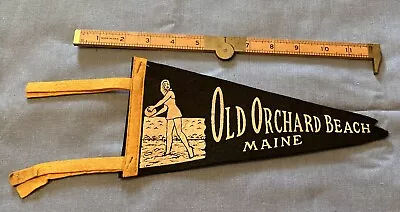 Antique Felt Pennant Old Orchard Beach Maine • $15.99