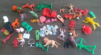 Vintage Plastic Toys Lot Hong Kong Animals Vehicles Trains Skateboards • $7.99