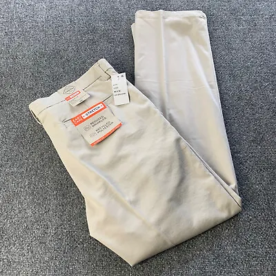 NWT St. Johns Bay Mens Easy Care Stretch Classic Fit Pants “Off White” 36 X 32 • $24.87