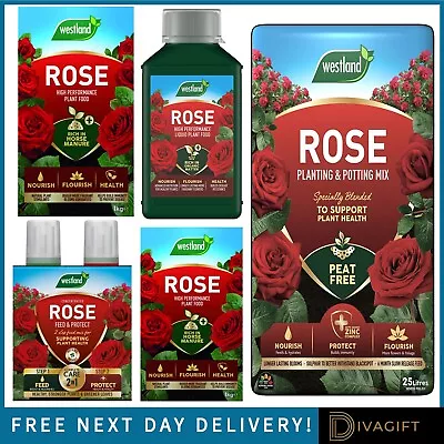 Westland Rose Plant Food Feed Horse Manure Organic Plant Potting Mix Compost New • £12.99