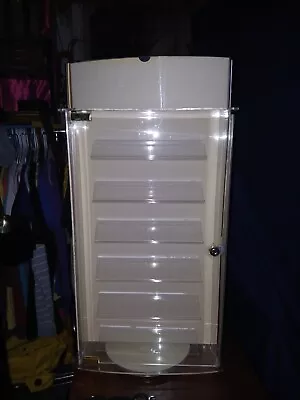 Revolving Jewelry Display Case 2 Sides With 12 Shelves And Locks. No Key. Mirror • $149.99