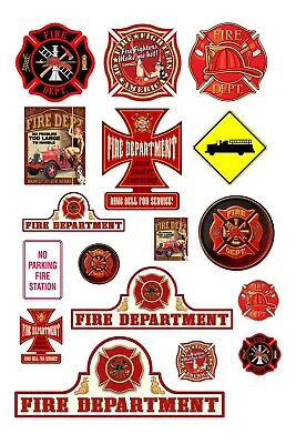 1:24 1:25 G Scale Model Fire Department Station Signs • $11.69