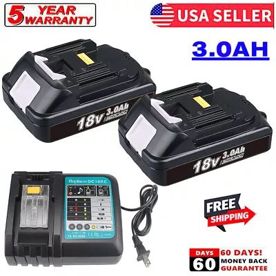 For Makita 18V 3.0Ah LXT Lithium Ion Battery Or Charger BL1860 BL1830 BL1850 US • $16.89