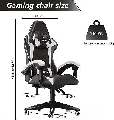 Gaming Chair Office Chair Reclining High Back Computer Swivel Racing Desk Chair • $96