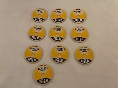 10 Unused Vintage Milk Bottle Caps Hurley's Troy NC North Carolina • $10