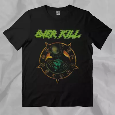 Vintage Overkill Thrash Metal Band Horrorscope Retro 90s Black T-Shirt • $21.99