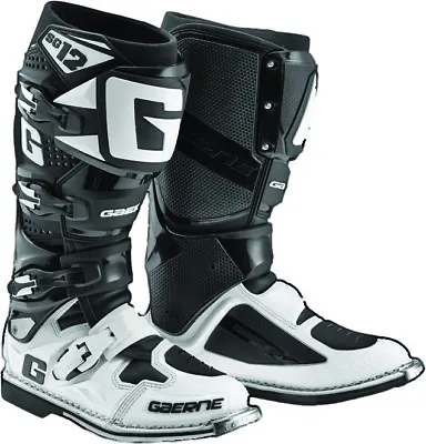 Gaerne SG-12 Boot Adult Black/White Motocross Off Road MX/ATV Dirt Bike Boots • $486.99