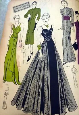 RARE VTG 1930s VOGUE PATTERNS CATALOG 1937 • $19.99