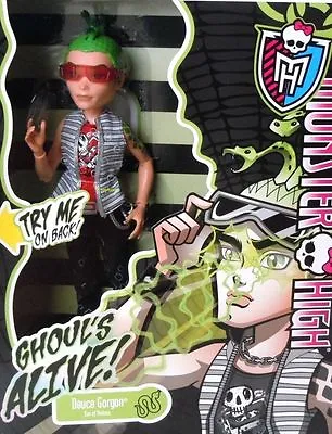 Monster High GHOULS ALIVE DEUCE GORDON Boy Doll Light Up & Erie Sound Medusa Son • $75.95