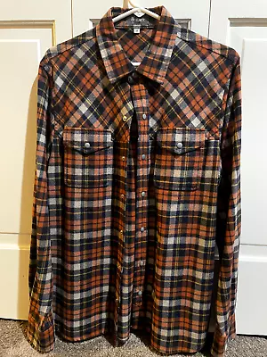Ibex Wool Mens Flannel Shirt Size M • $79.95