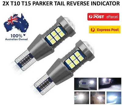 2x T15 W16W T10 3030 27 LED Reverse Light Canbus Error Free Backup Bulbs White • $12.83