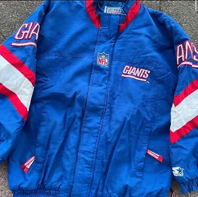 Vintage 90’s Starter Pro Line New York Giants Men’s XL Puffer Jacket • $119