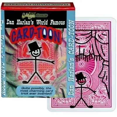 Card-toon - By Dan Harlan - Selected Card Is Pulled Out Of A Hat By Stick Man! • $19.99