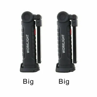 Magnetic Rechargeable COB LED RED Work Light Lamp Flashlight Folding Torch • $14.90