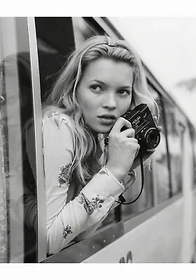 NEW Kate Moss B&W Photograph Print Wall Art Poster Canvas FREE SHIPPING • £32.82