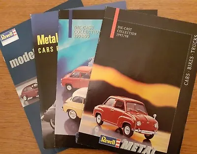 £5 • Buy 4 Revell Catalogues - 1997 To 2001 Die-cast Models. 