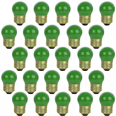 BOX Of 25 Ceramic 7 &1/2 Watt Green S11 LIGHT BULB 7.5s11/M Sign US Seller!!! • $31.99