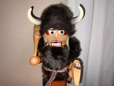 STEINBACH Nutcracker Viking  Caveman Vintage Holiday Decor Collectible 16” • $89.99