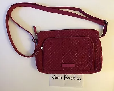 Vera Bradley Rose Petal Microfiber Little Hipster Crossbody   RFID   NEW • $45.50