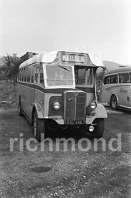 Matlock Bath Silver Service Bus KNU 446 1.9.67 35mm Negative RN352 • £2.99