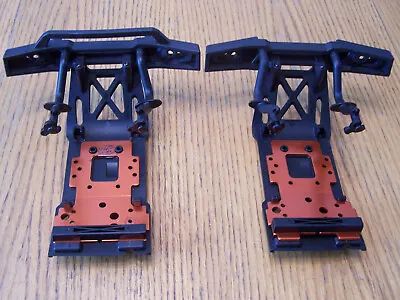 HPI Savage X 4.6 GT-6 Front & Rear Bumpers With Skid Plates Bulkhead & Brace • $24.99