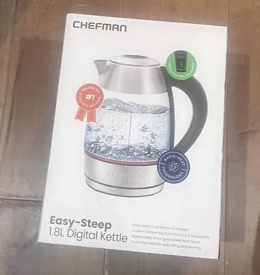 Chefman Easy Steep Digital Kettle • $19.99