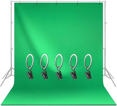 LS 6X9 Ft Green Muslin W/ Backdrop Holders Photography Studio Background Screen • $17.28