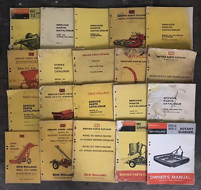 Bulk Lot Of 20 New Holland Service Parts Catalogues Farming Machinery Implements • $240