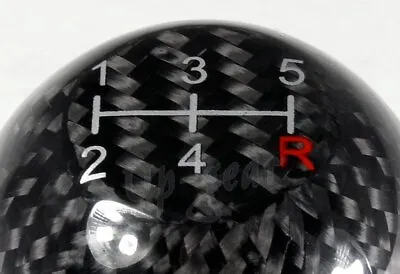 $21.50 • Buy Universal Real Carbon Fiber Type-R Manual Throw 5-Speed Gear Shift Shifter Knob