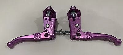 Bmx Nos Vintage  Old School Brake Lever Set Dia Compe Style Purple • $24.75